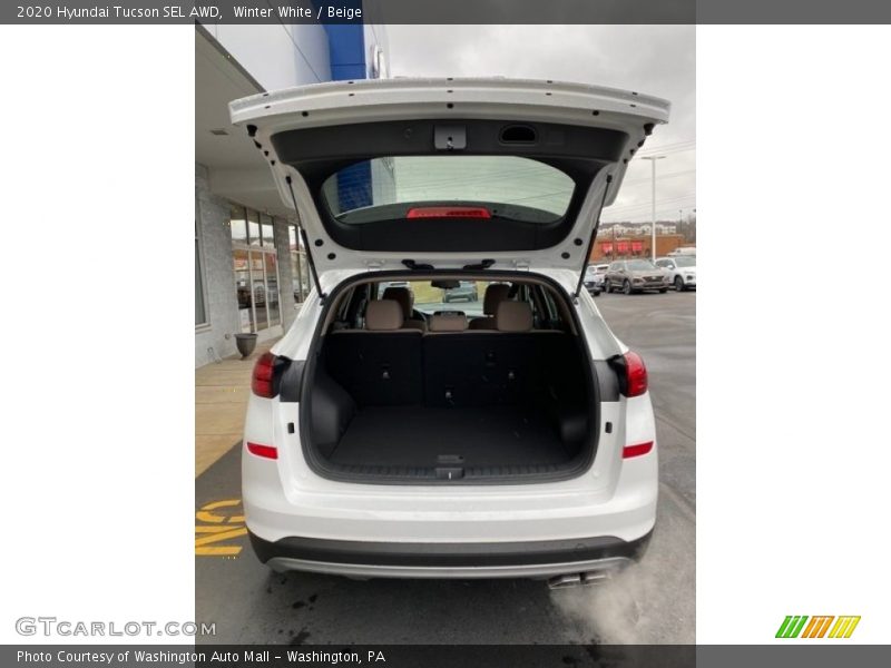 Winter White / Beige 2020 Hyundai Tucson SEL AWD
