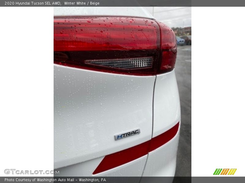 Winter White / Beige 2020 Hyundai Tucson SEL AWD