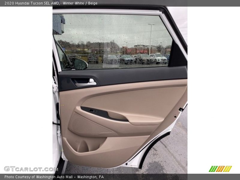 Winter White / Beige 2020 Hyundai Tucson SEL AWD