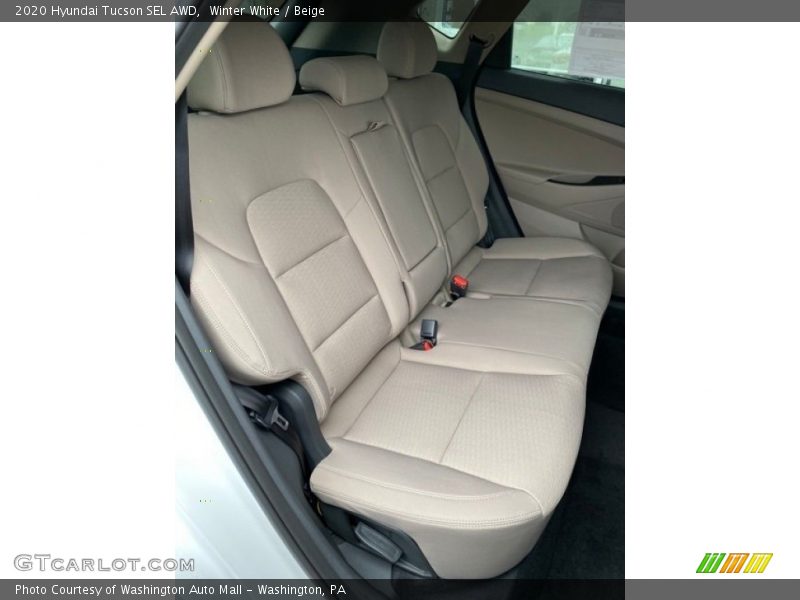 Winter White / Beige 2020 Hyundai Tucson SEL AWD