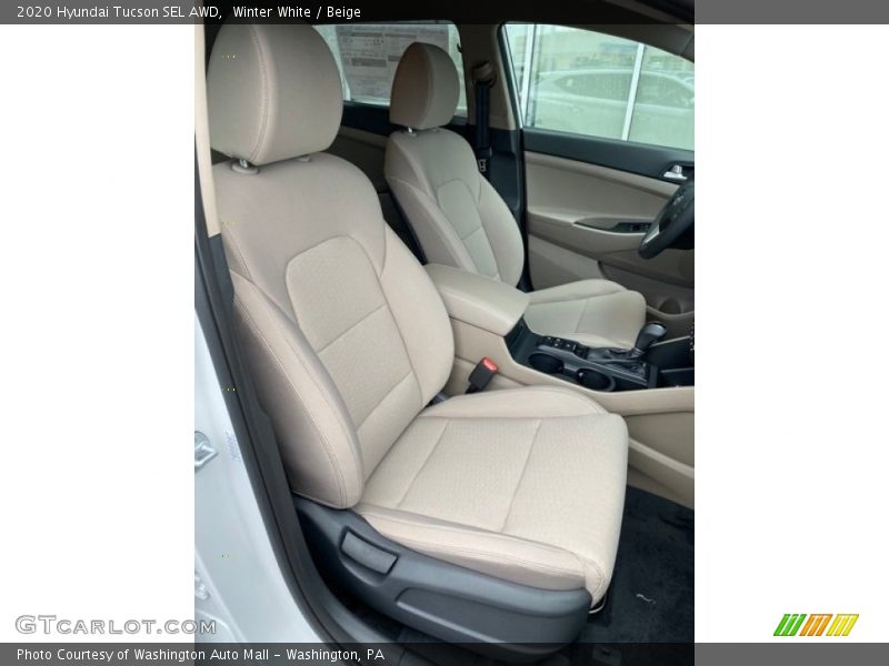 Winter White / Beige 2020 Hyundai Tucson SEL AWD
