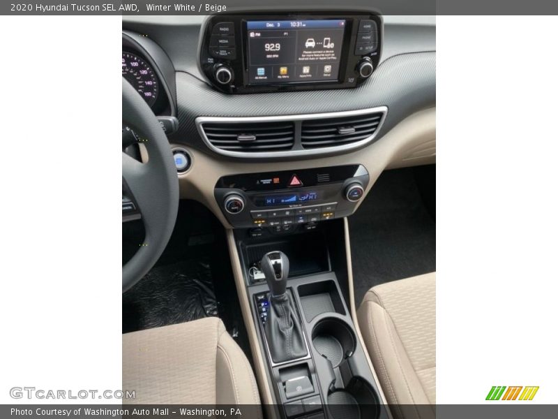 Winter White / Beige 2020 Hyundai Tucson SEL AWD
