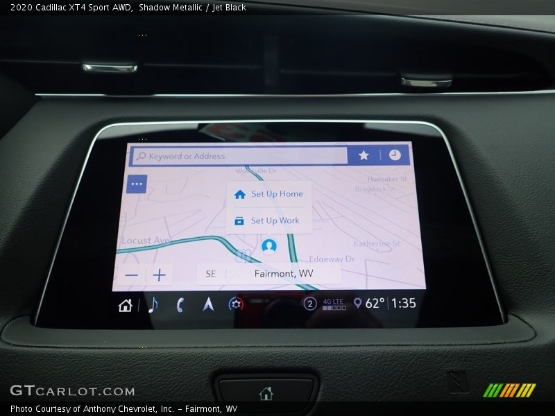 Navigation of 2020 XT4 Sport AWD
