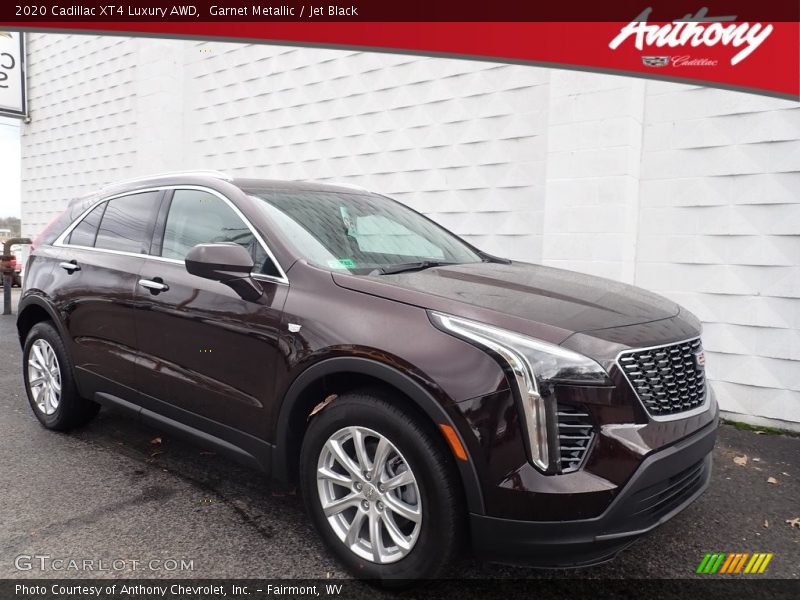 Garnet Metallic / Jet Black 2020 Cadillac XT4 Luxury AWD