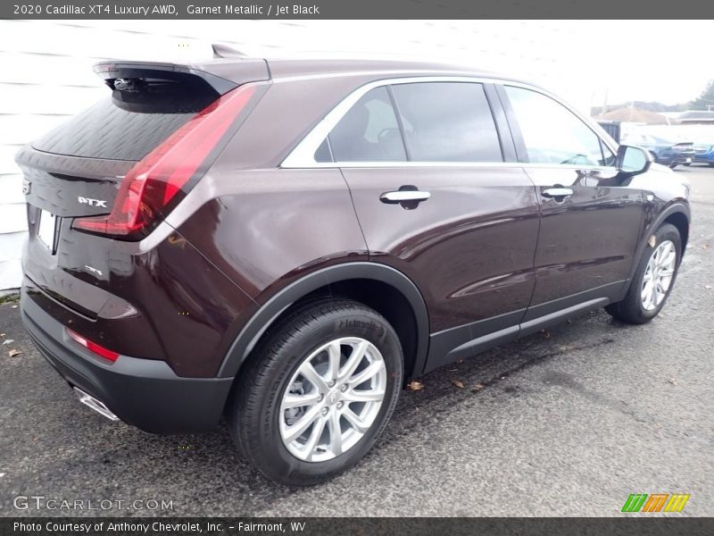 Garnet Metallic / Jet Black 2020 Cadillac XT4 Luxury AWD