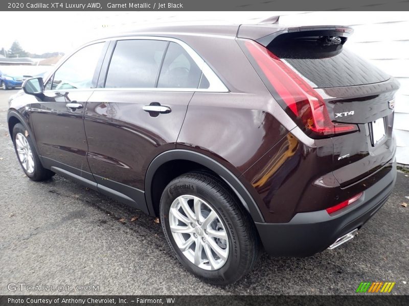 Garnet Metallic / Jet Black 2020 Cadillac XT4 Luxury AWD