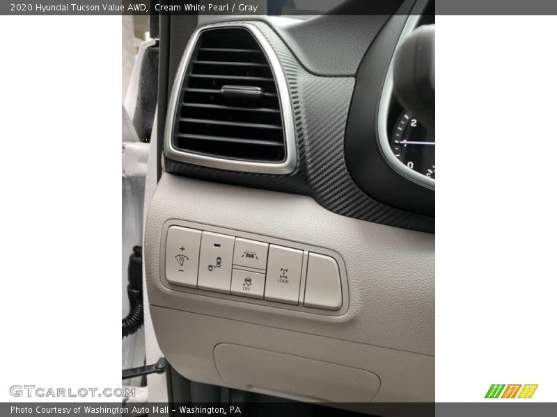 Cream White Pearl / Gray 2020 Hyundai Tucson Value AWD
