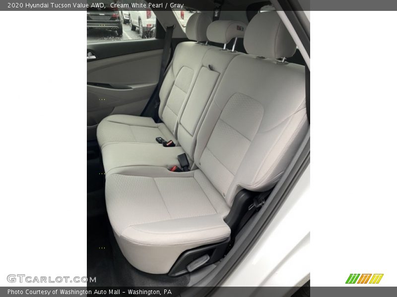 Cream White Pearl / Gray 2020 Hyundai Tucson Value AWD