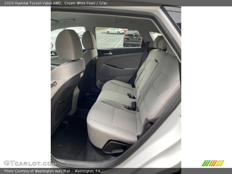Cream White Pearl / Gray 2020 Hyundai Tucson Value AWD