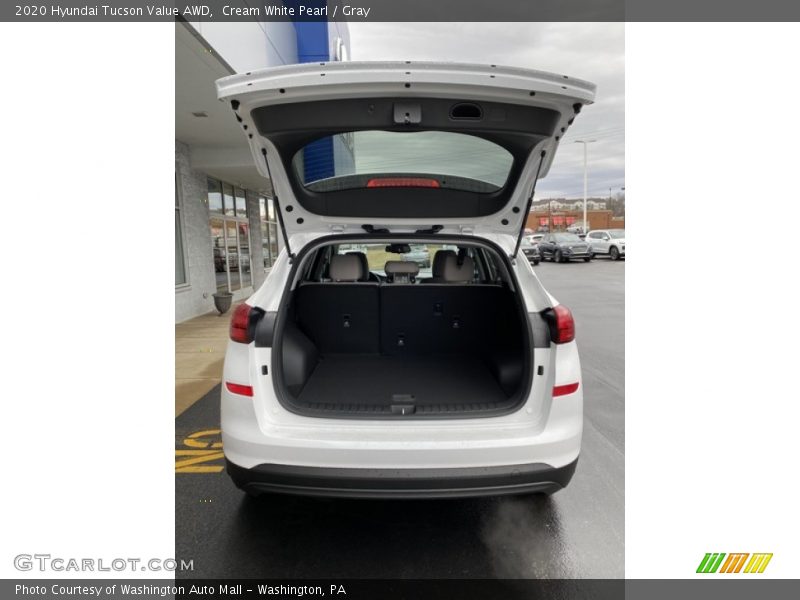 Cream White Pearl / Gray 2020 Hyundai Tucson Value AWD
