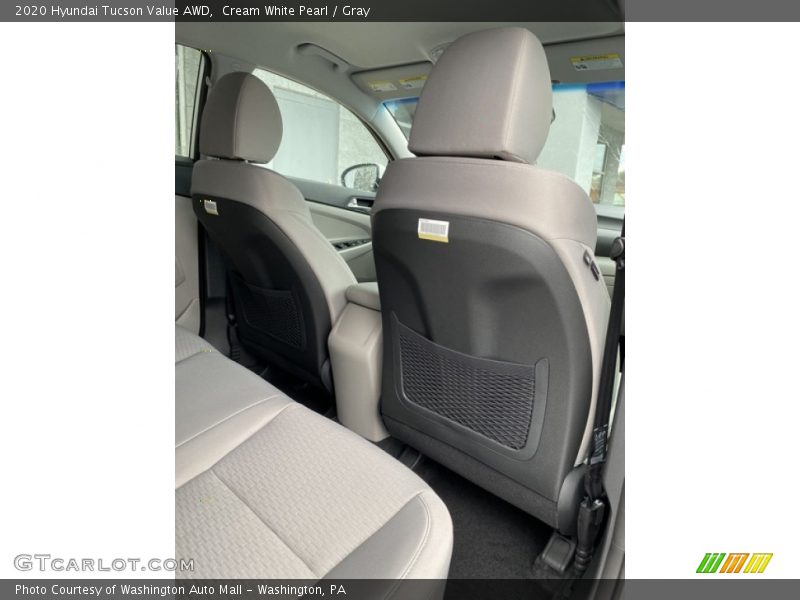 Cream White Pearl / Gray 2020 Hyundai Tucson Value AWD