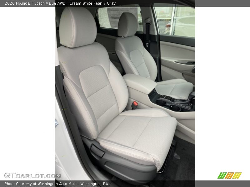 Cream White Pearl / Gray 2020 Hyundai Tucson Value AWD