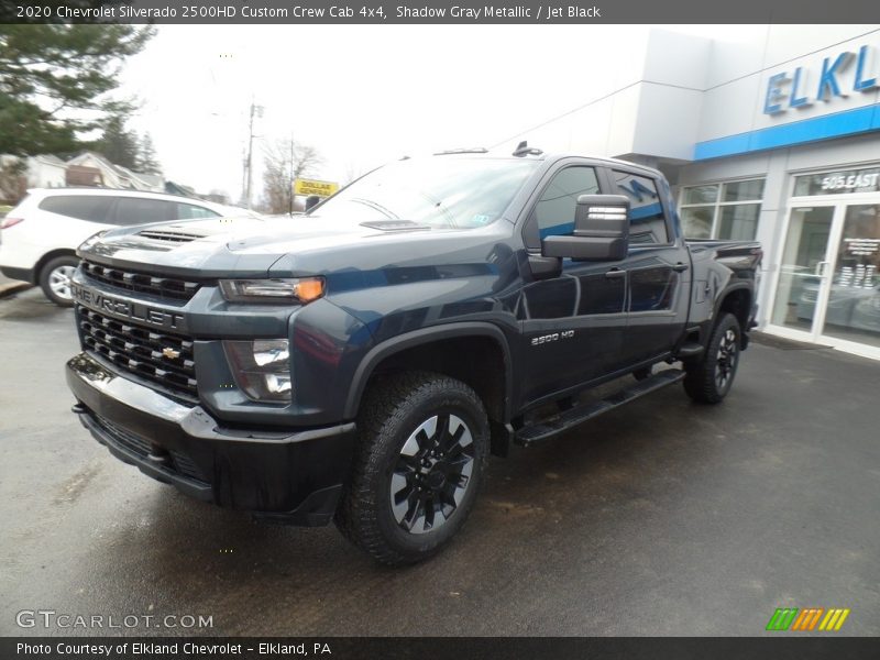 Shadow Gray Metallic / Jet Black 2020 Chevrolet Silverado 2500HD Custom Crew Cab 4x4