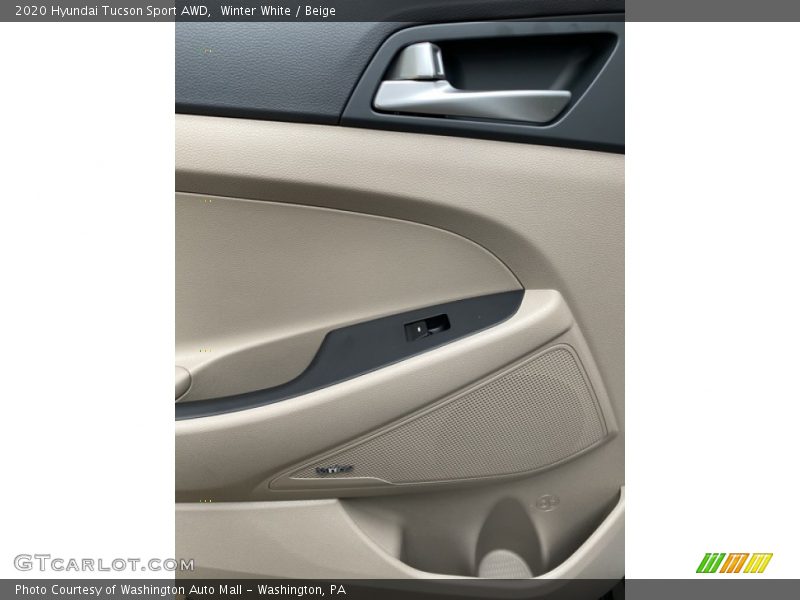 Winter White / Beige 2020 Hyundai Tucson Sport AWD