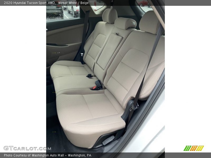 Winter White / Beige 2020 Hyundai Tucson Sport AWD