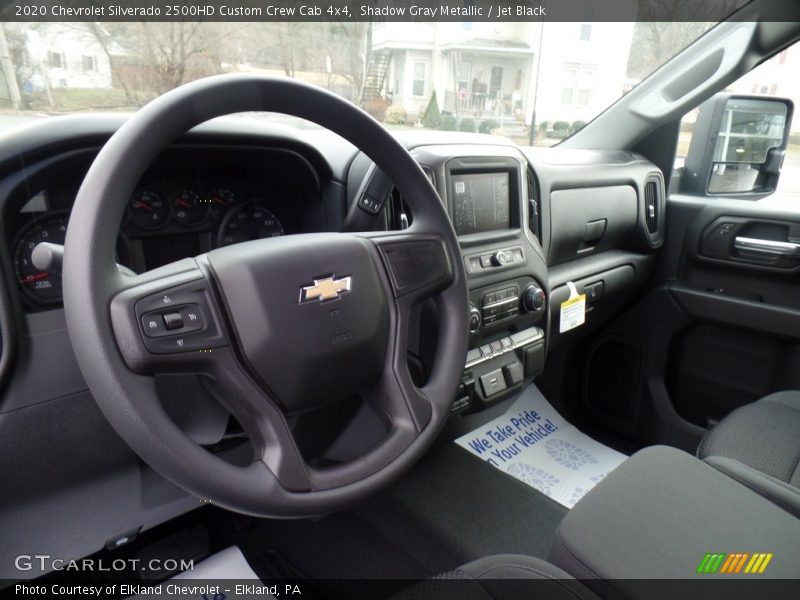 Shadow Gray Metallic / Jet Black 2020 Chevrolet Silverado 2500HD Custom Crew Cab 4x4