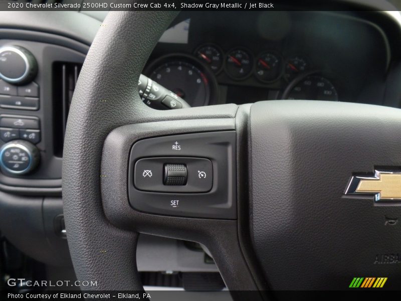Shadow Gray Metallic / Jet Black 2020 Chevrolet Silverado 2500HD Custom Crew Cab 4x4