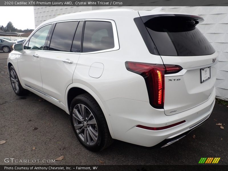 Crystal White Tricoat / Cirrus 2020 Cadillac XT6 Premium Luxury AWD