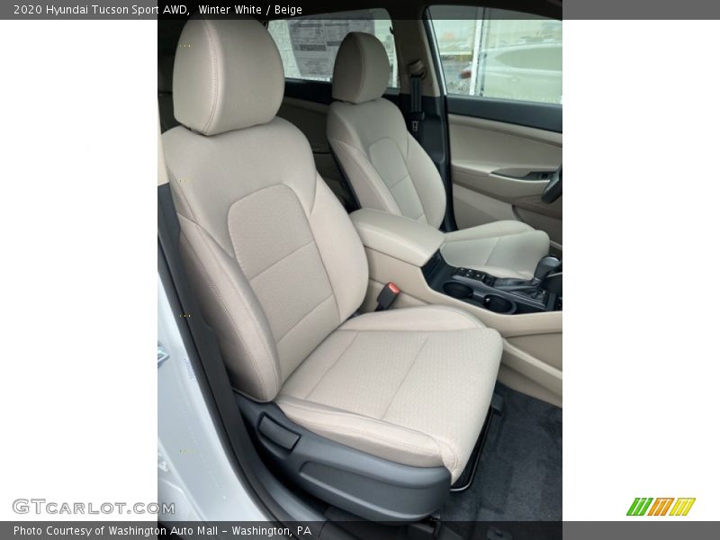 Winter White / Beige 2020 Hyundai Tucson Sport AWD