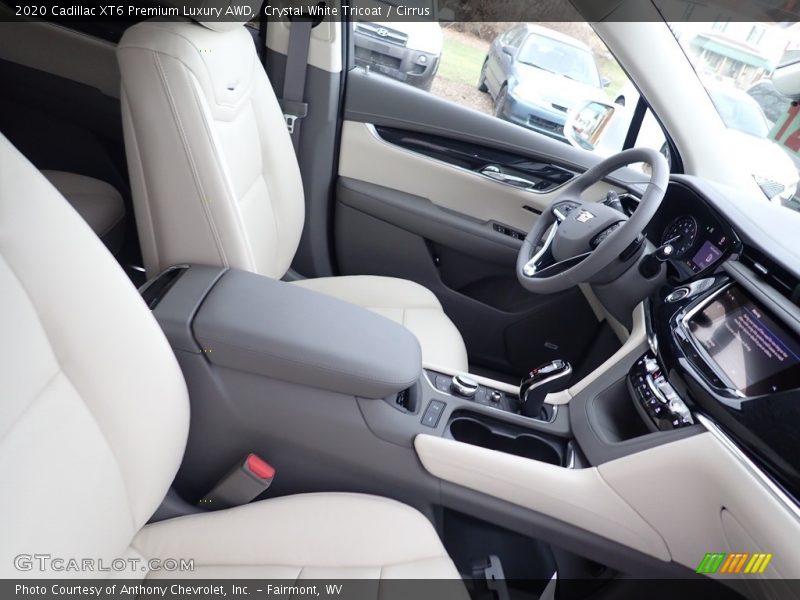 Crystal White Tricoat / Cirrus 2020 Cadillac XT6 Premium Luxury AWD