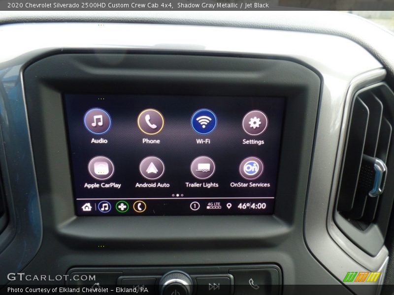 Shadow Gray Metallic / Jet Black 2020 Chevrolet Silverado 2500HD Custom Crew Cab 4x4
