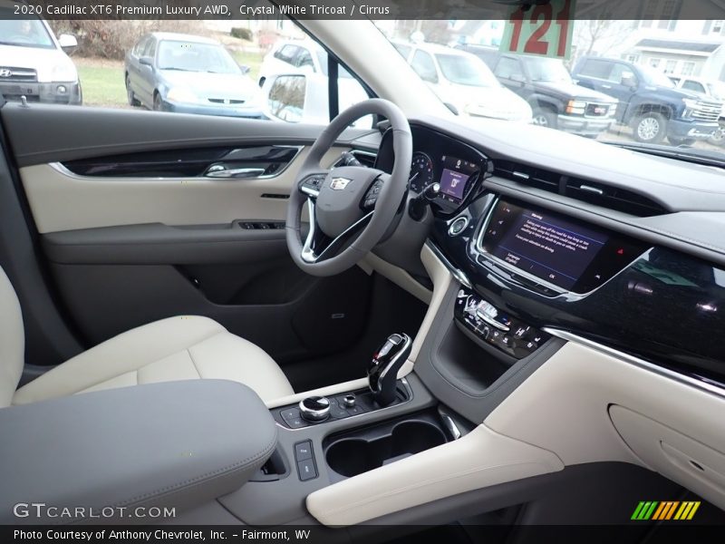 Crystal White Tricoat / Cirrus 2020 Cadillac XT6 Premium Luxury AWD