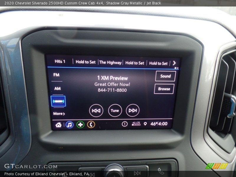 Shadow Gray Metallic / Jet Black 2020 Chevrolet Silverado 2500HD Custom Crew Cab 4x4