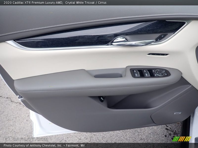 Crystal White Tricoat / Cirrus 2020 Cadillac XT6 Premium Luxury AWD