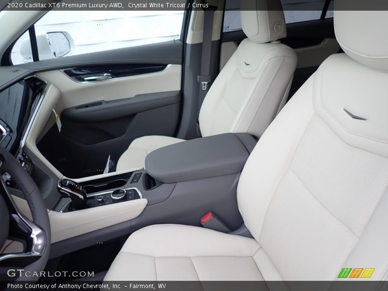 Crystal White Tricoat / Cirrus 2020 Cadillac XT6 Premium Luxury AWD