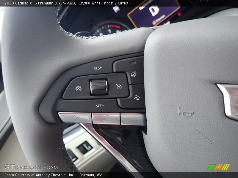 Crystal White Tricoat / Cirrus 2020 Cadillac XT6 Premium Luxury AWD