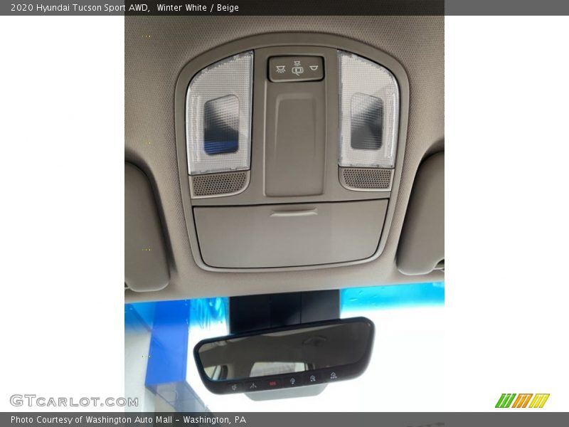 Winter White / Beige 2020 Hyundai Tucson Sport AWD