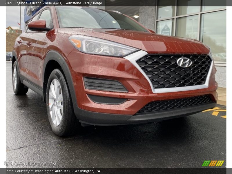 Gemstone Red / Beige 2020 Hyundai Tucson Value AWD