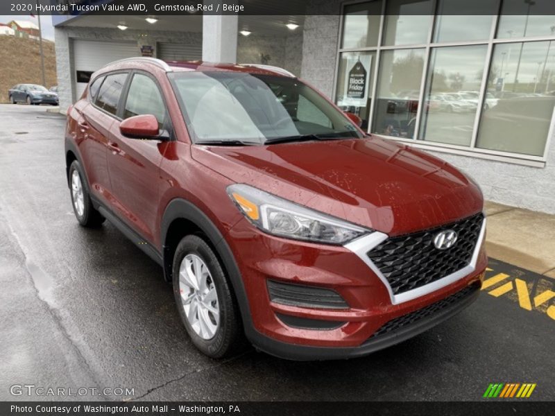 Gemstone Red / Beige 2020 Hyundai Tucson Value AWD