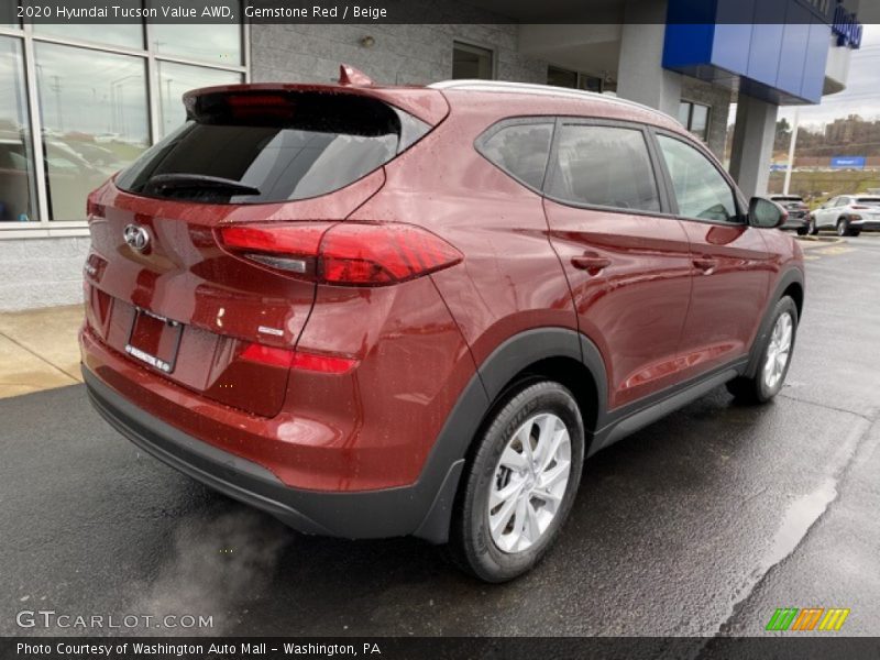Gemstone Red / Beige 2020 Hyundai Tucson Value AWD