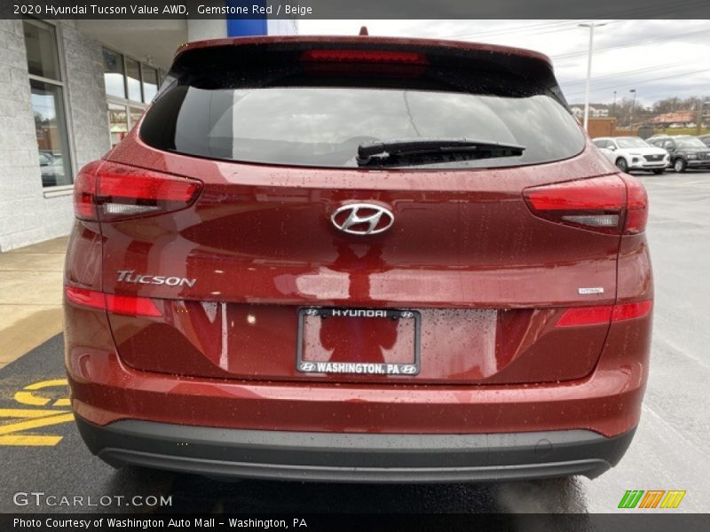 Gemstone Red / Beige 2020 Hyundai Tucson Value AWD