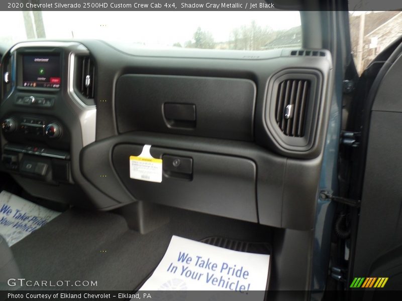 Shadow Gray Metallic / Jet Black 2020 Chevrolet Silverado 2500HD Custom Crew Cab 4x4