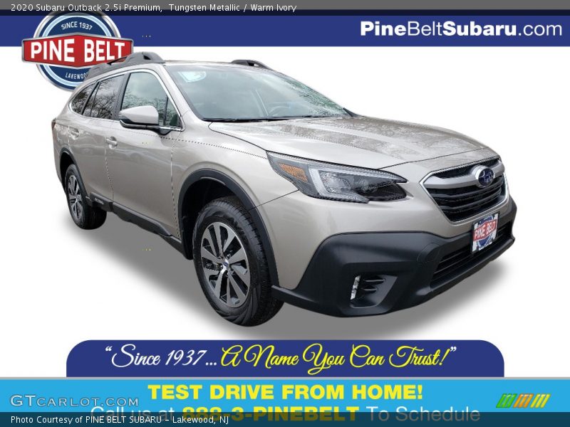 Tungsten Metallic / Warm Ivory 2020 Subaru Outback 2.5i Premium