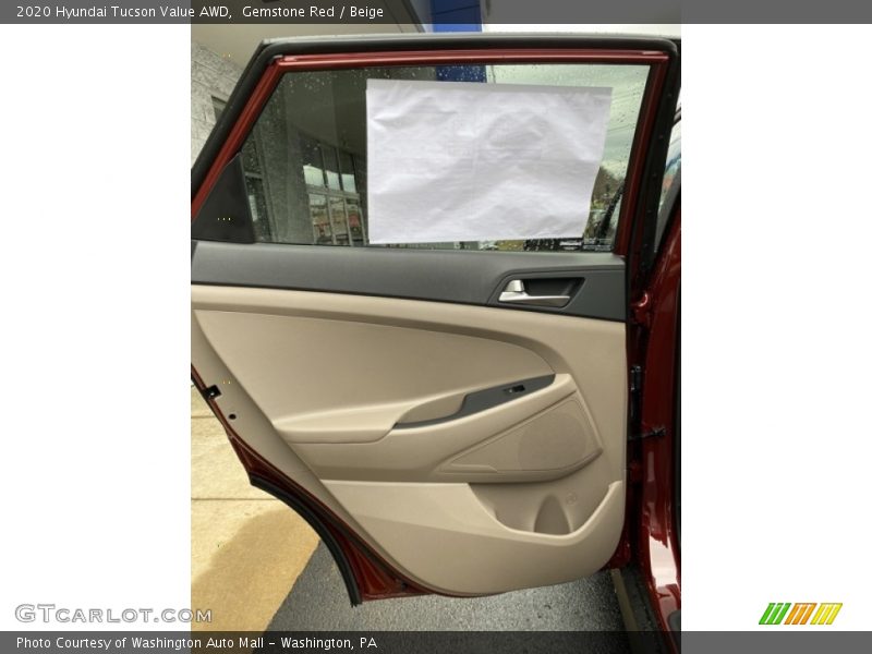 Gemstone Red / Beige 2020 Hyundai Tucson Value AWD