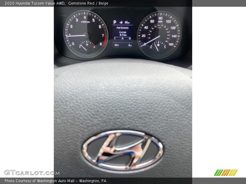 Gemstone Red / Beige 2020 Hyundai Tucson Value AWD