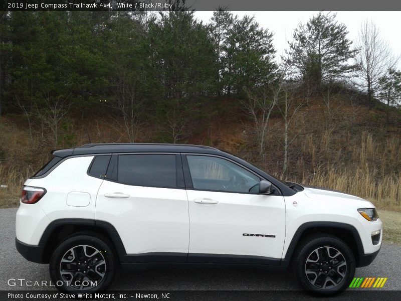 White / Black/Ruby 2019 Jeep Compass Trailhawk 4x4