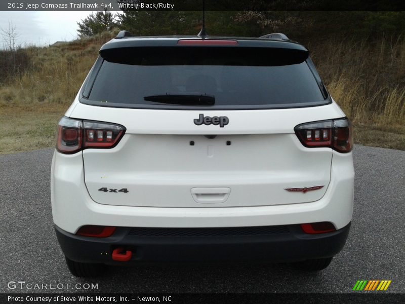 White / Black/Ruby 2019 Jeep Compass Trailhawk 4x4