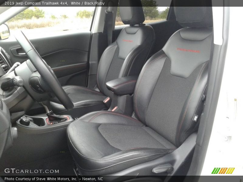 White / Black/Ruby 2019 Jeep Compass Trailhawk 4x4