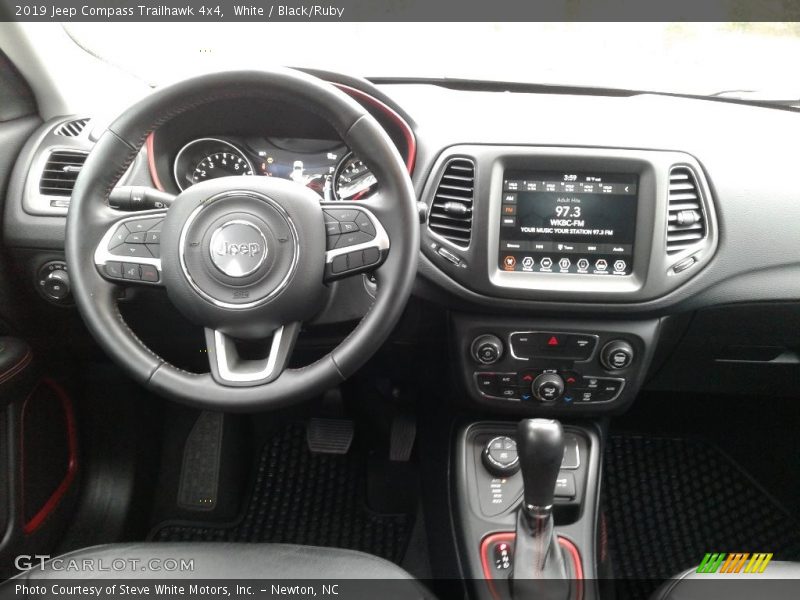 White / Black/Ruby 2019 Jeep Compass Trailhawk 4x4