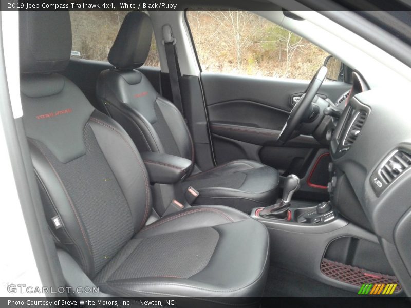 White / Black/Ruby 2019 Jeep Compass Trailhawk 4x4