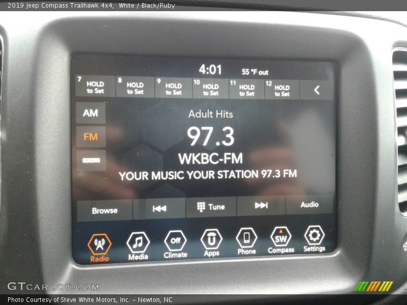 White / Black/Ruby 2019 Jeep Compass Trailhawk 4x4