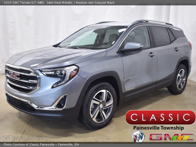 Satin Steel Metallic / Medium Ash Gray/Jet Black 2020 GMC Terrain SLT AWD