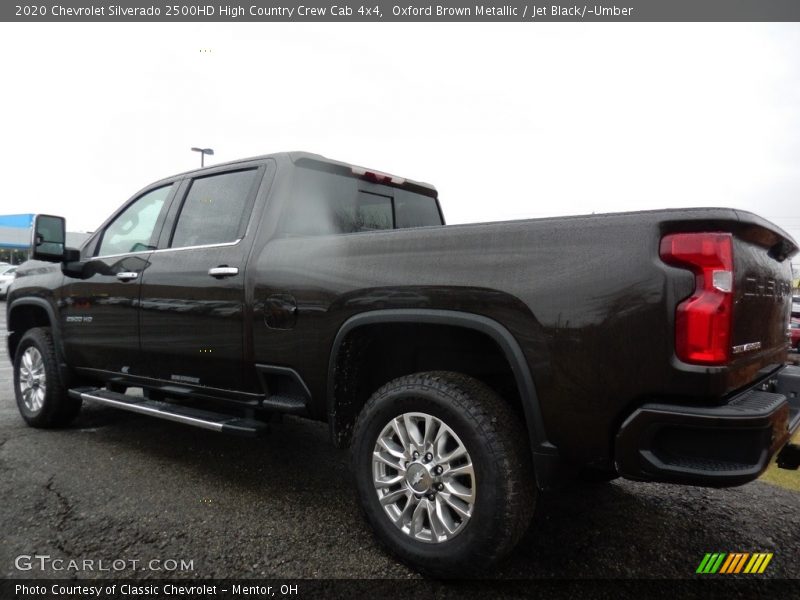Oxford Brown Metallic / Jet Black/­Umber 2020 Chevrolet Silverado 2500HD High Country Crew Cab 4x4