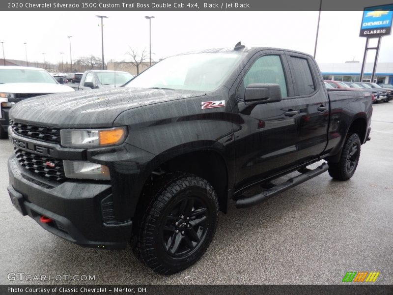 Black / Jet Black 2020 Chevrolet Silverado 1500 Custom Trail Boss Double Cab 4x4