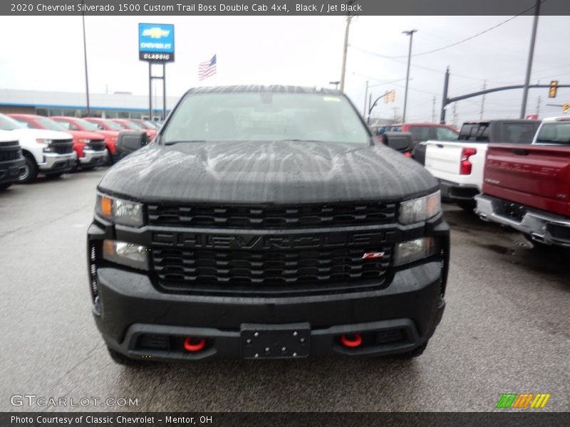 Black / Jet Black 2020 Chevrolet Silverado 1500 Custom Trail Boss Double Cab 4x4