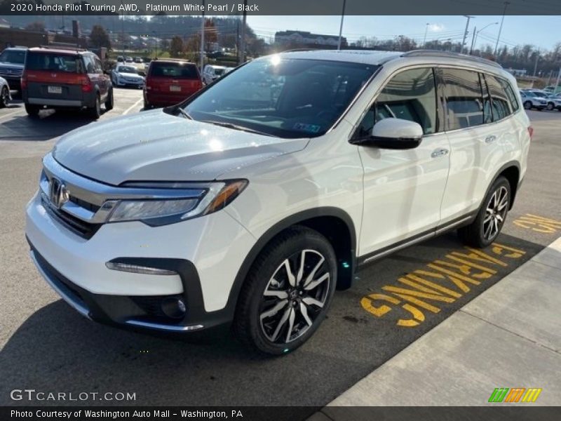 Platinum White Pearl / Black 2020 Honda Pilot Touring AWD